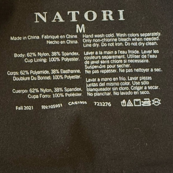 Natori Bliss Flex Wire-Free Contour Bralette Size M In Black - Picture 4 of 8